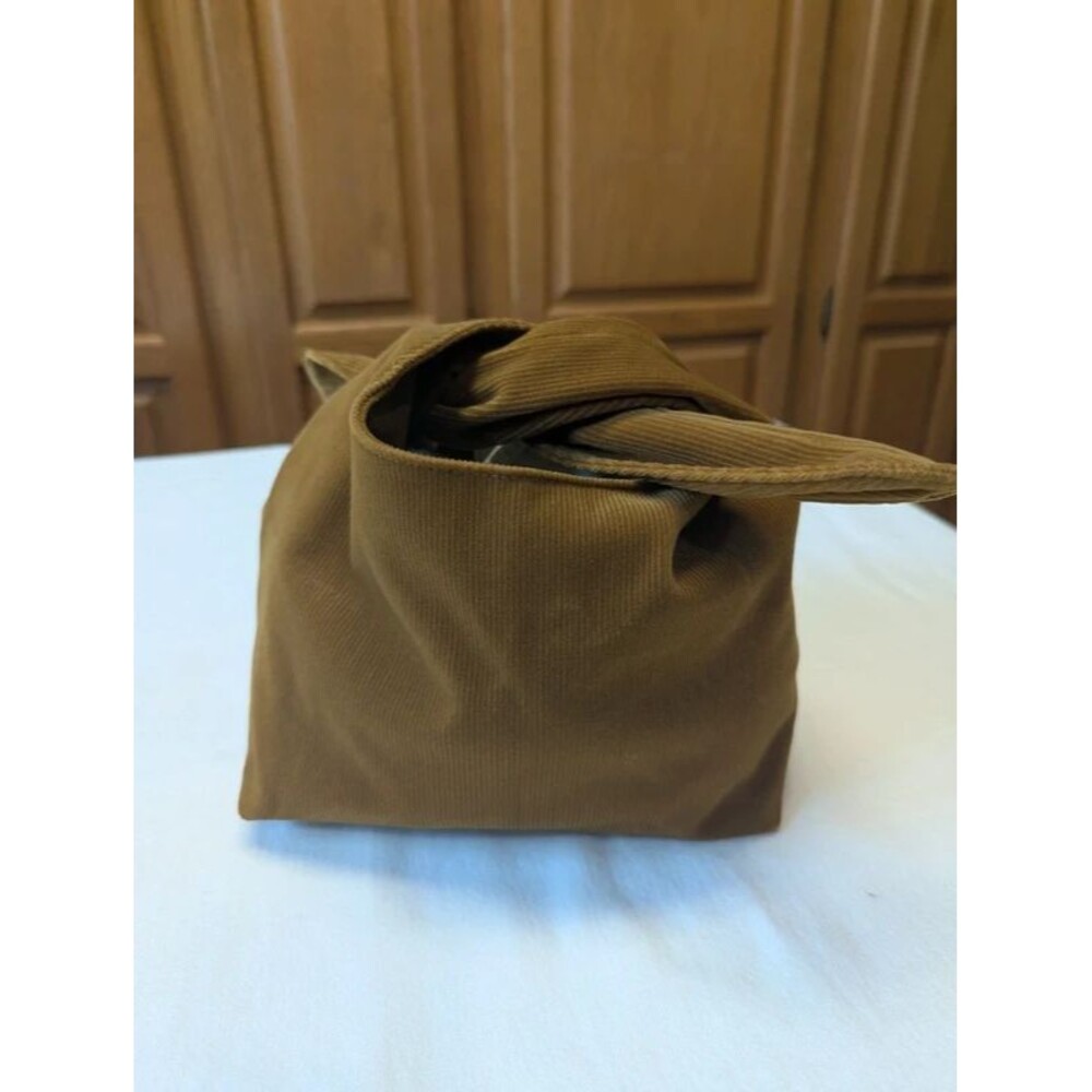 Merit Accessory Jewelry Travel Pouch in Golden Brown Corduroy